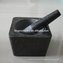 granito natural, granito Almofariz e pilão de pedra material